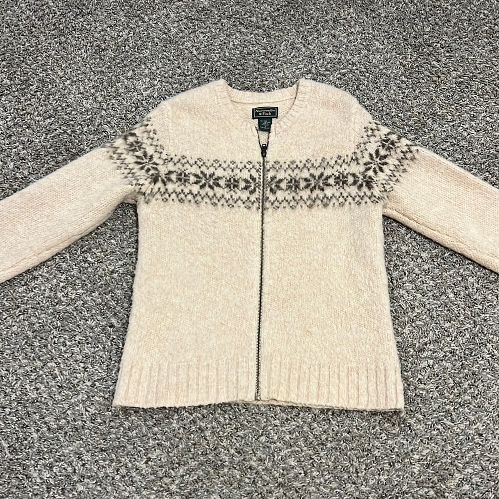 Abercrombie and fitch wool zipp
